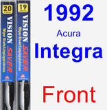 Front Wiper Blade Pack for 1992 Acura Integra - Vision Saver