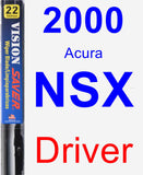 Driver Wiper Blade for 2000 Acura NSX - Vision Saver