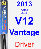 Driver Wiper Blade for 2013 Aston Martin V12 Vantage - Vision Saver
