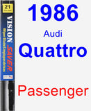 Passenger Wiper Blade for 1986 Audi Quattro - Vision Saver