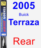 Rear Wiper Blade for 2005 Buick Terraza - Vision Saver
