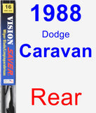Rear Wiper Blade for 1988 Dodge Caravan - Vision Saver