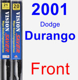 Front Wiper Blade Pack for 2001 Dodge Durango - Vision Saver
