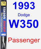 Passenger Wiper Blade for 1993 Dodge W350 - Vision Saver