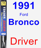 Driver Wiper Blade for 1991 Ford Bronco - Vision Saver