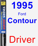 Driver Wiper Blade for 1995 Ford Contour - Vision Saver