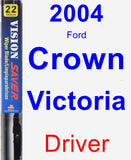 Driver Wiper Blade for 2004 Ford Crown Victoria - Vision Saver