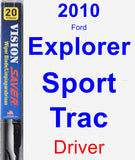 Driver Wiper Blade for 2010 Ford Explorer Sport Trac - Vision Saver