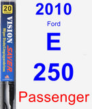 Passenger Wiper Blade for 2010 Ford E-250 - Vision Saver