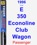 Passenger Wiper Blade for 1996 Ford E-350 Econoline Club Wagon - Vision Saver