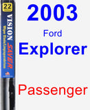 Passenger Wiper Blade for 2003 Ford Explorer - Vision Saver