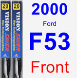 Front Wiper Blade Pack for 2000 Ford F53 - Vision Saver