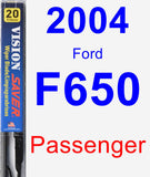 Passenger Wiper Blade for 2004 Ford F650 - Vision Saver