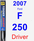 Driver Wiper Blade for 2007 Ford F-250 - Vision Saver