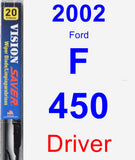 Driver Wiper Blade for 2002 Ford F-450 - Vision Saver
