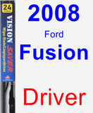 Driver Wiper Blade for 2008 Ford Fusion - Vision Saver