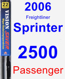 Passenger Wiper Blade for 2006 Freightliner Sprinter 2500 - Vision Saver