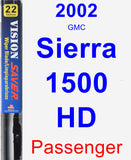 Passenger Wiper Blade for 2002 GMC Sierra 1500 HD - Vision Saver
