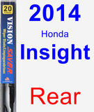 Rear Wiper Blade for 2014 Honda Insight - Vision Saver