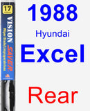 Rear Wiper Blade for 1988 Hyundai Excel - Vision Saver
