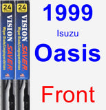 Front Wiper Blade Pack for 1999 Isuzu Oasis - Vision Saver