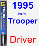 Driver Wiper Blade for 1995 Isuzu Trooper - Vision Saver