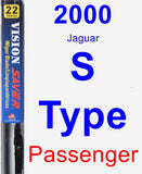 Passenger Wiper Blade for 2000 Jaguar S-Type - Vision Saver