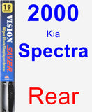 Rear Wiper Blade for 2000 Kia Spectra - Vision Saver