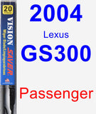 Passenger Wiper Blade for 2004 Lexus GS300 - Vision Saver
