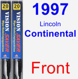 Front Wiper Blade Pack for 1997 Lincoln Continental - Vision Saver