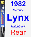 Rear Wiper Blade for 1982 Mercury Lynx - Vision Saver