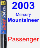 Passenger Wiper Blade for 2003 Mercury Mountaineer - Vision Saver