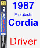 Driver Wiper Blade for 1987 Mitsubishi Cordia - Vision Saver