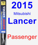 Passenger Wiper Blade for 2015 Mitsubishi Lancer - Vision Saver