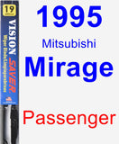 Passenger Wiper Blade for 1995 Mitsubishi Mirage - Vision Saver