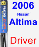 Driver Wiper Blade for 2006 Nissan Altima - Vision Saver