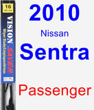 Passenger Wiper Blade for 2010 Nissan Sentra - Vision Saver