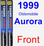 Front Wiper Blade Pack for 1999 Oldsmobile Aurora - Vision Saver
