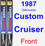 Front Wiper Blade Pack for 1987 Oldsmobile Custom Cruiser - Vision Saver