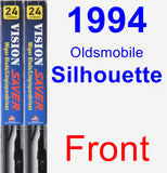 Front Wiper Blade Pack for 1994 Oldsmobile Silhouette - Vision Saver