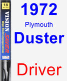Driver Wiper Blade for 1972 Plymouth Duster - Vision Saver