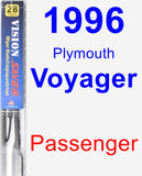 Passenger Wiper Blade for 1996 Plymouth Voyager - Vision Saver