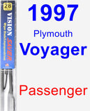 Passenger Wiper Blade for 1997 Plymouth Voyager - Vision Saver
