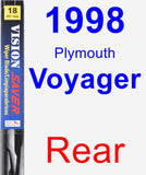Rear Wiper Blade for 1998 Plymouth Voyager - Vision Saver