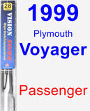 Passenger Wiper Blade for 1999 Plymouth Voyager - Vision Saver