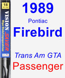 Passenger Wiper Blade for 1989 Pontiac Firebird - Vision Saver