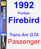 Passenger Wiper Blade for 1992 Pontiac Firebird - Vision Saver