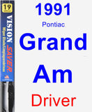 Driver Wiper Blade for 1991 Pontiac Grand Am - Vision Saver