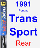 Rear Wiper Blade for 1991 Pontiac Trans Sport - Vision Saver