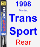 Rear Wiper Blade for 1998 Pontiac Trans Sport - Vision Saver